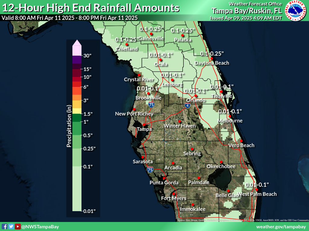 Greatest Possible Rainfall for Day 3