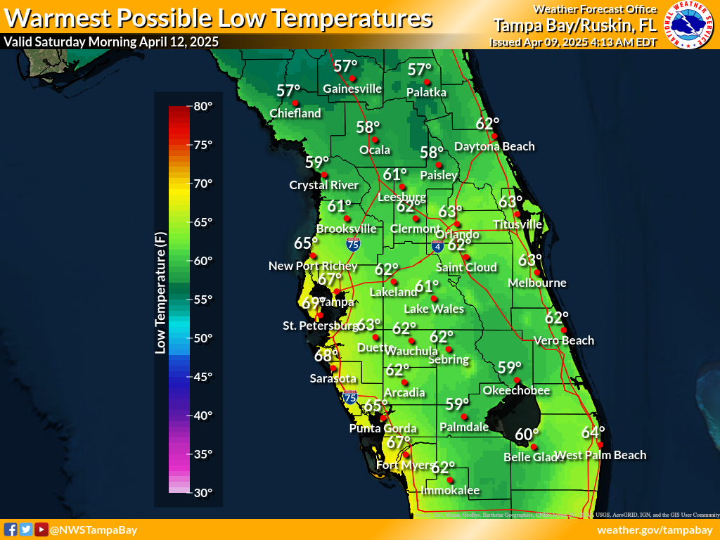 Warmest Possible Low Temperature for Night 3