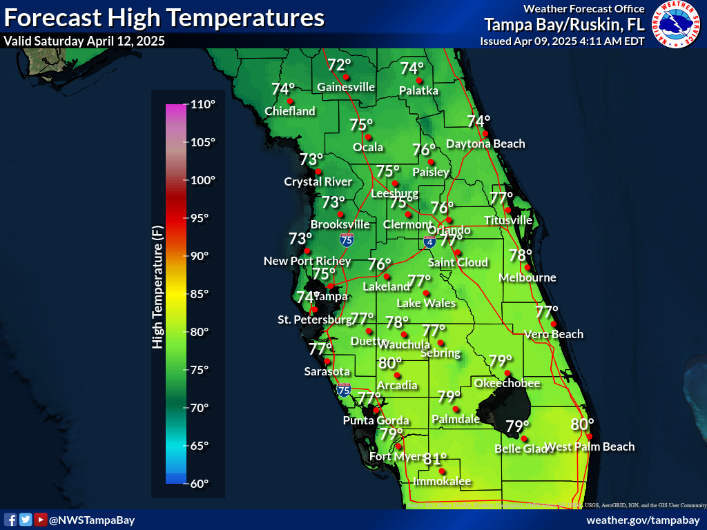 Expected High Temperature for Day 4